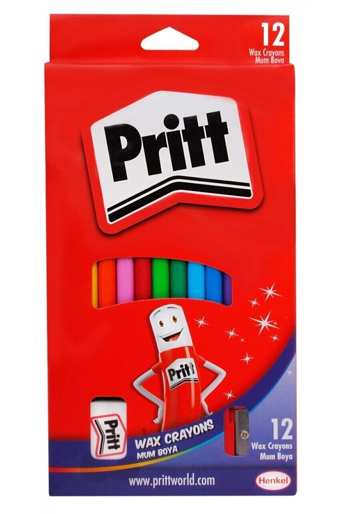 Pritt 12 Li Silinebilir Pastel Boya - Mum Boya