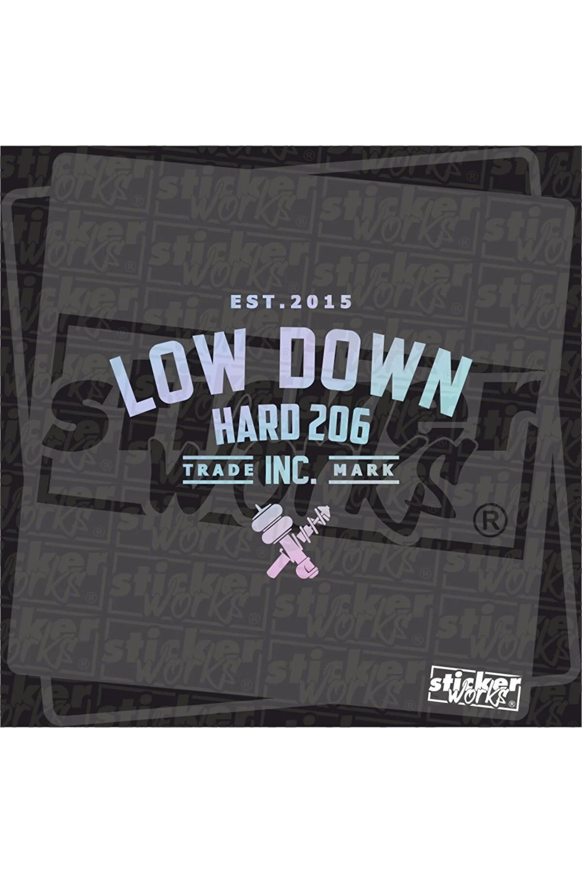 Home Low Down Hard 206 yeni süper hologram Arka Cam Sticker