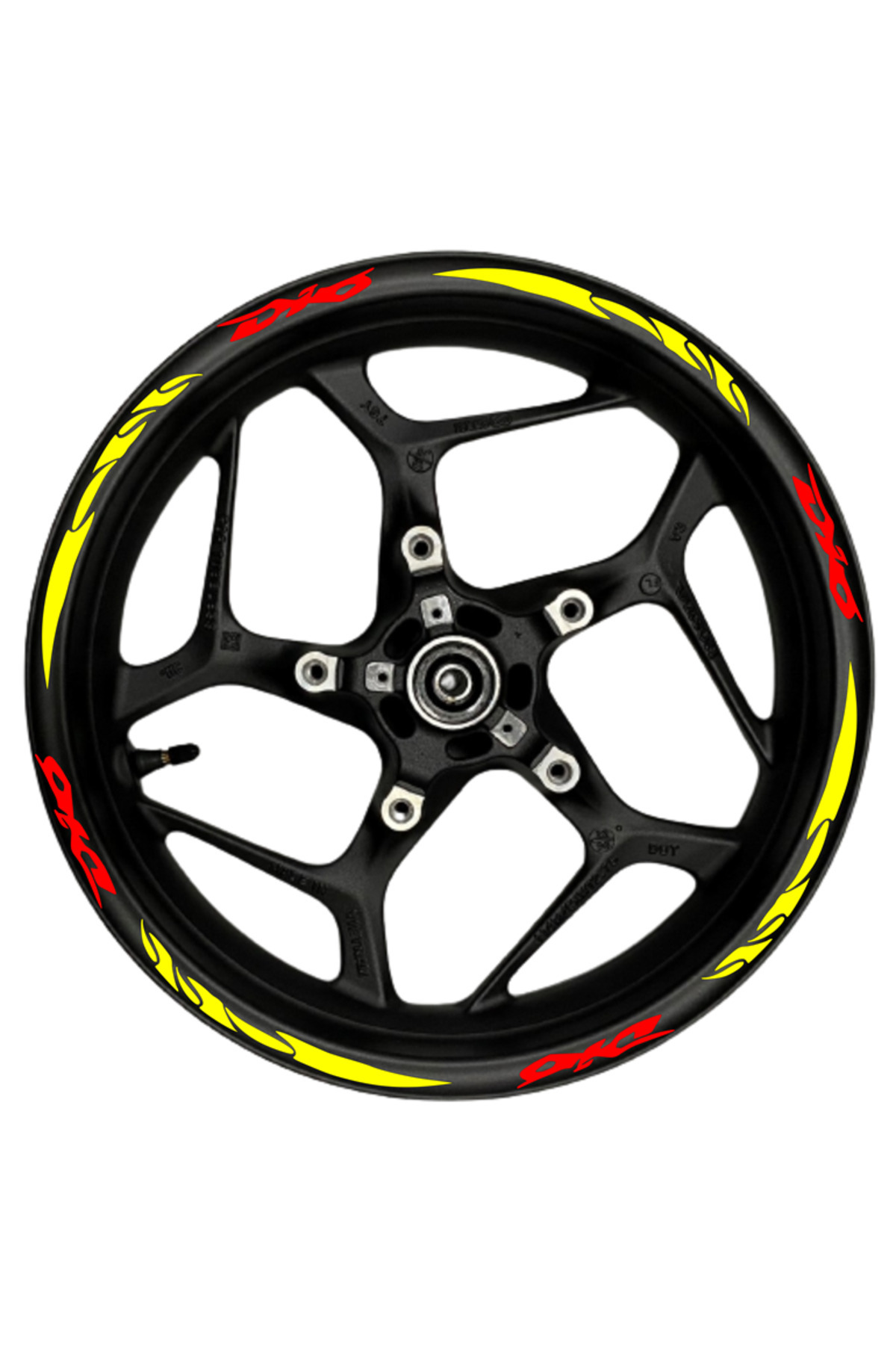 habune DİO kırmızı yazılı Prim Kalite sarı pençe Şeritli, Su-Nem Dayanıklıı