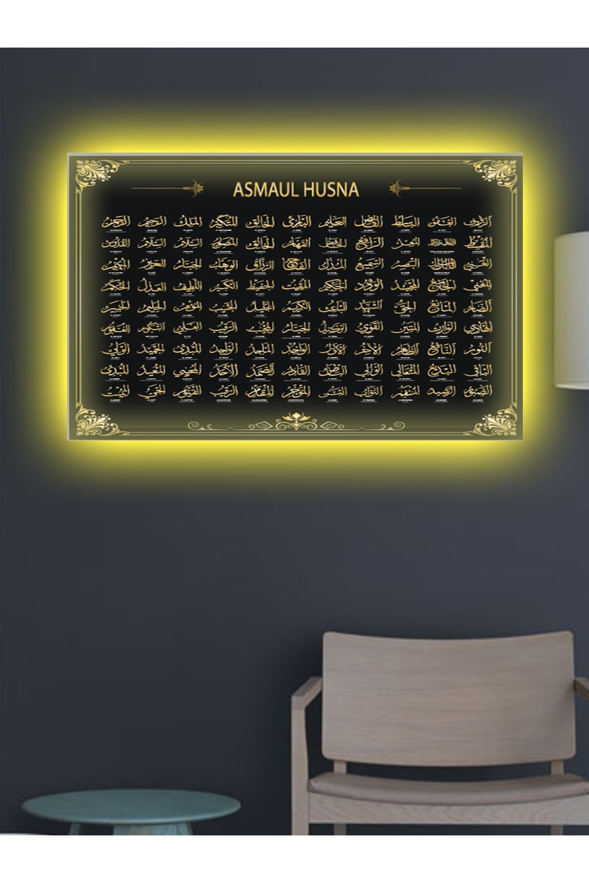 Shoprit Led Işıklı Esma'ül Hüsna (en güzel 99 isim)