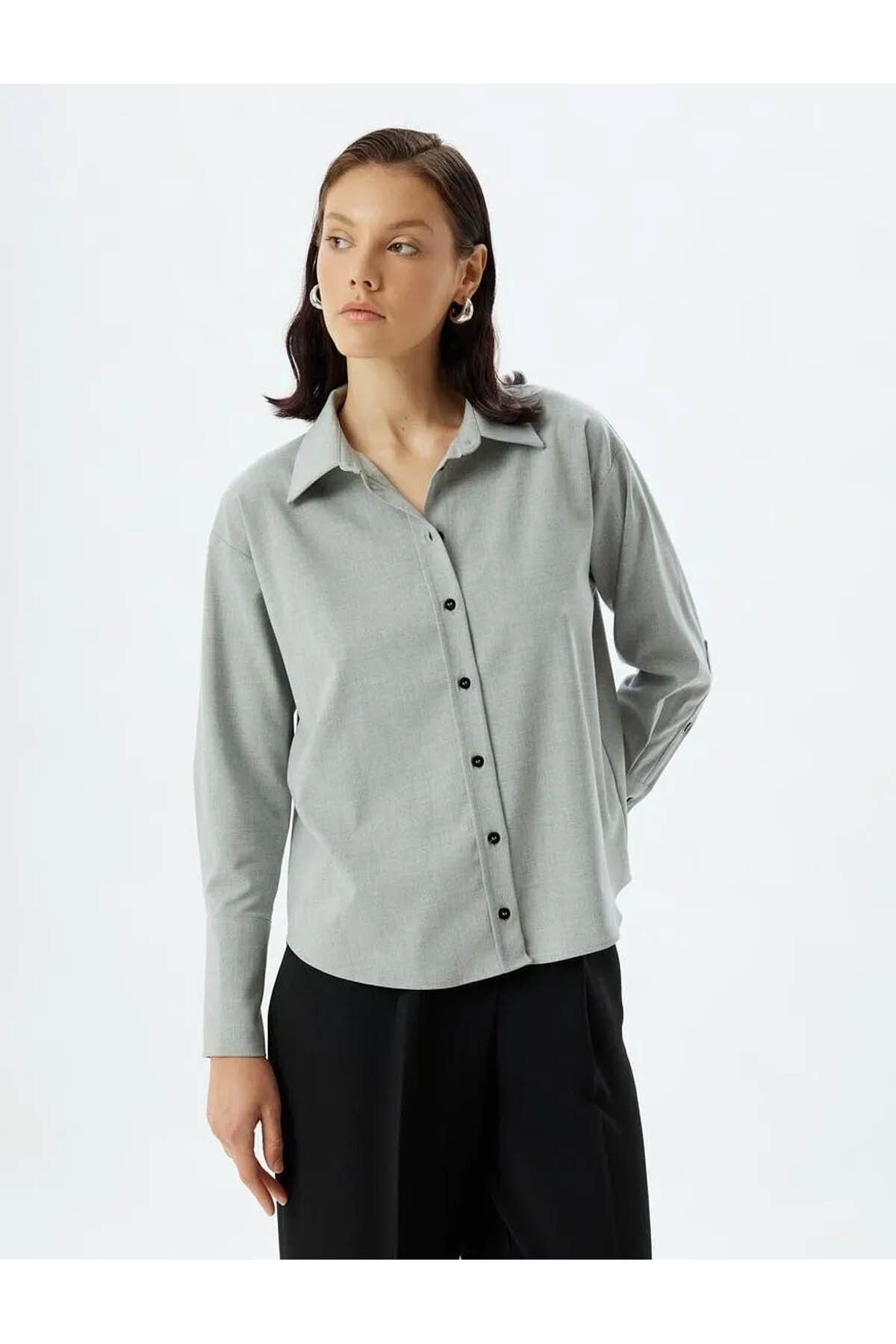 Koton-LonG Sleeve Double Button Shirt Cuffs 2