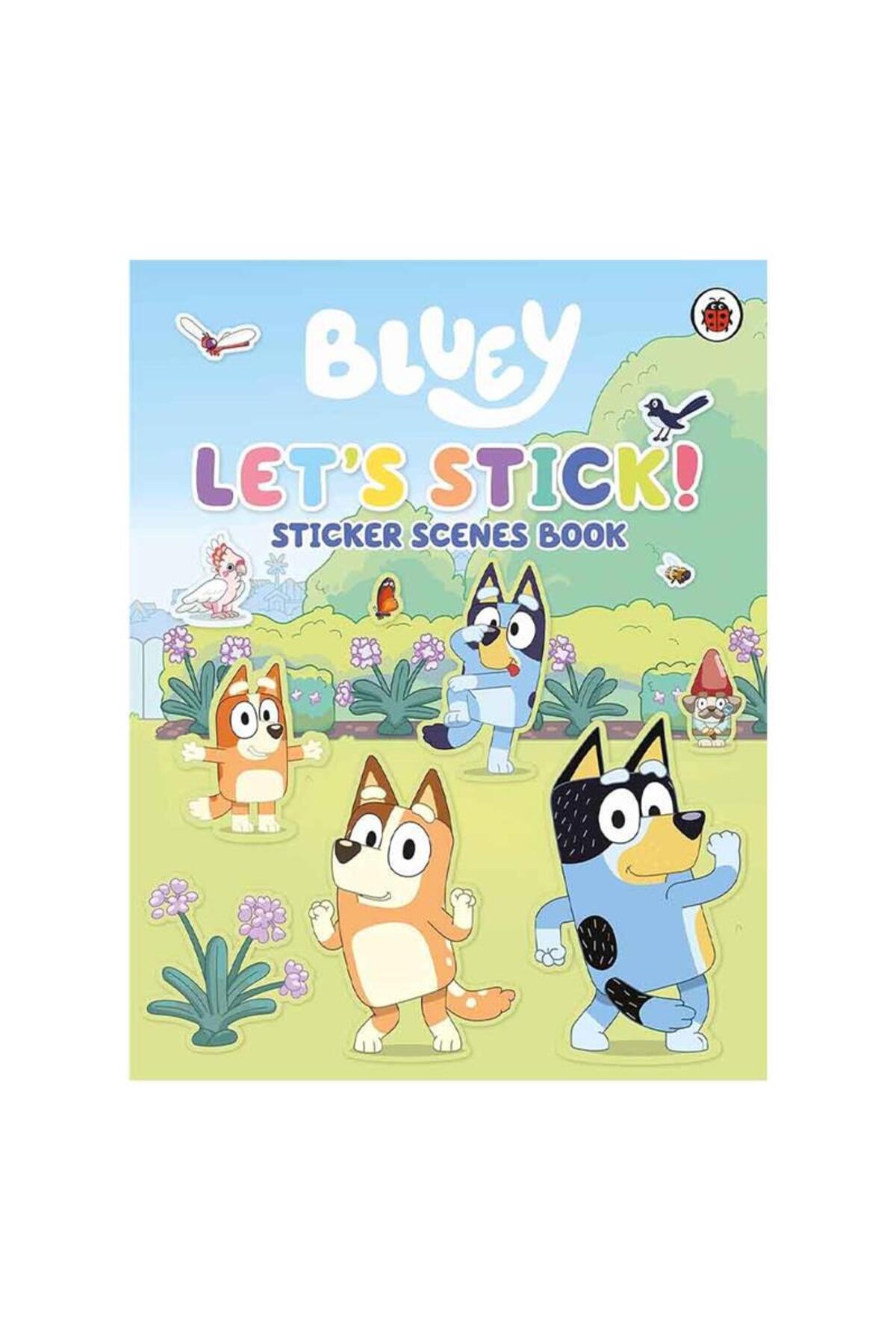 Genel Markalar Ladybird Bluey - Let's Stick Sticker Scenes Book