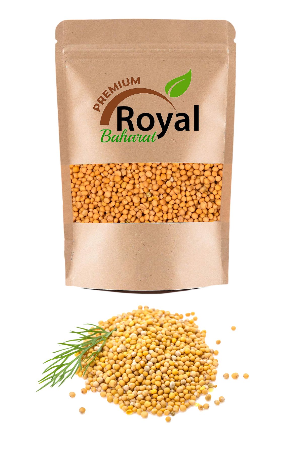 ROYAL BAHARAT Sarı Hardal Tohumu Deluxe Seri Organik Lezzetli 300 Gr