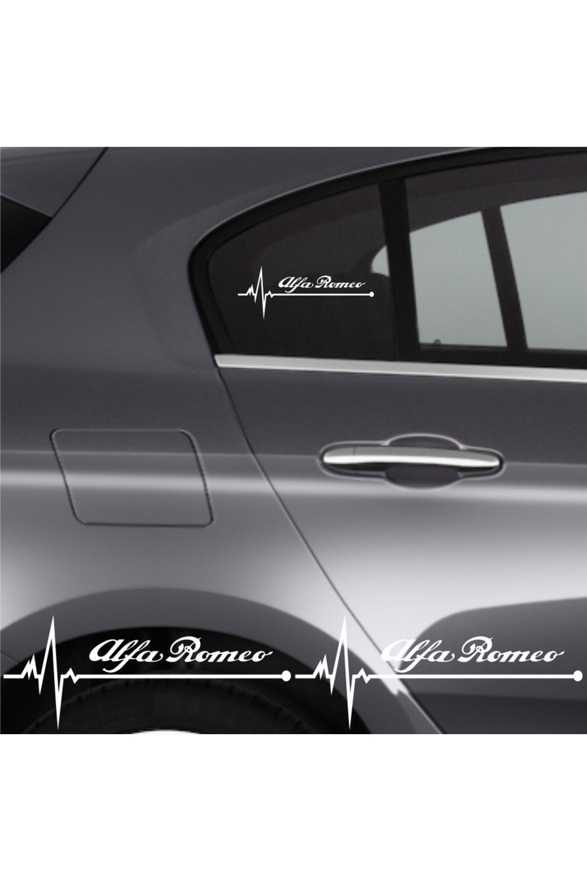 sekoempi-Custom New Compatible Accessory Auto Rhythm for Alfa Romeo Giulietta Special New Sticker 2 Pcs 20*9 cm 1