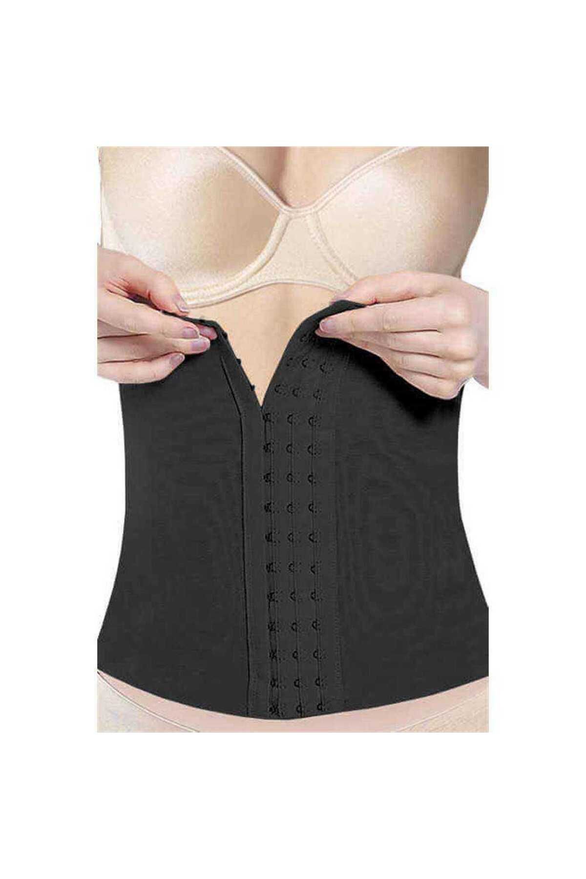Pink Stil Elite Life Göbek Bel Inceltici Karın Toparlayıcı Kadın Korse Siyah 886 Pink Stil