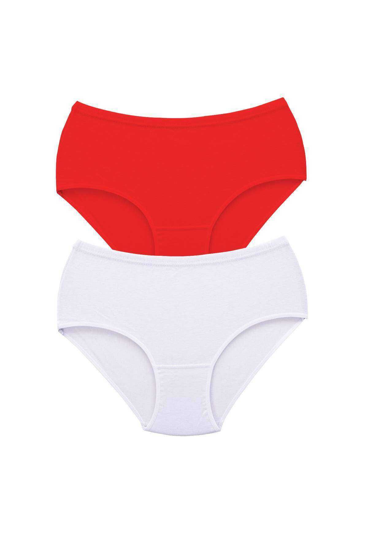 Pink Stil 2 Adet Tutku Kadın Yüksek Bel Bato Kalın Lastik Külot S7 Pink Stil