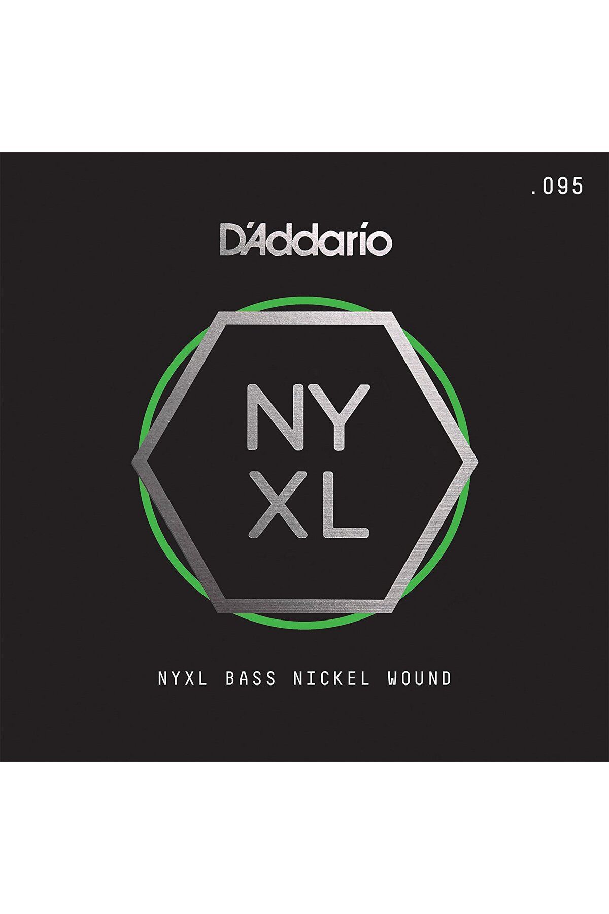 Daddario-Nyxlb095 Bass Single String, Nyxl Series, Nickel Wrap, .095 Gauge, 1
