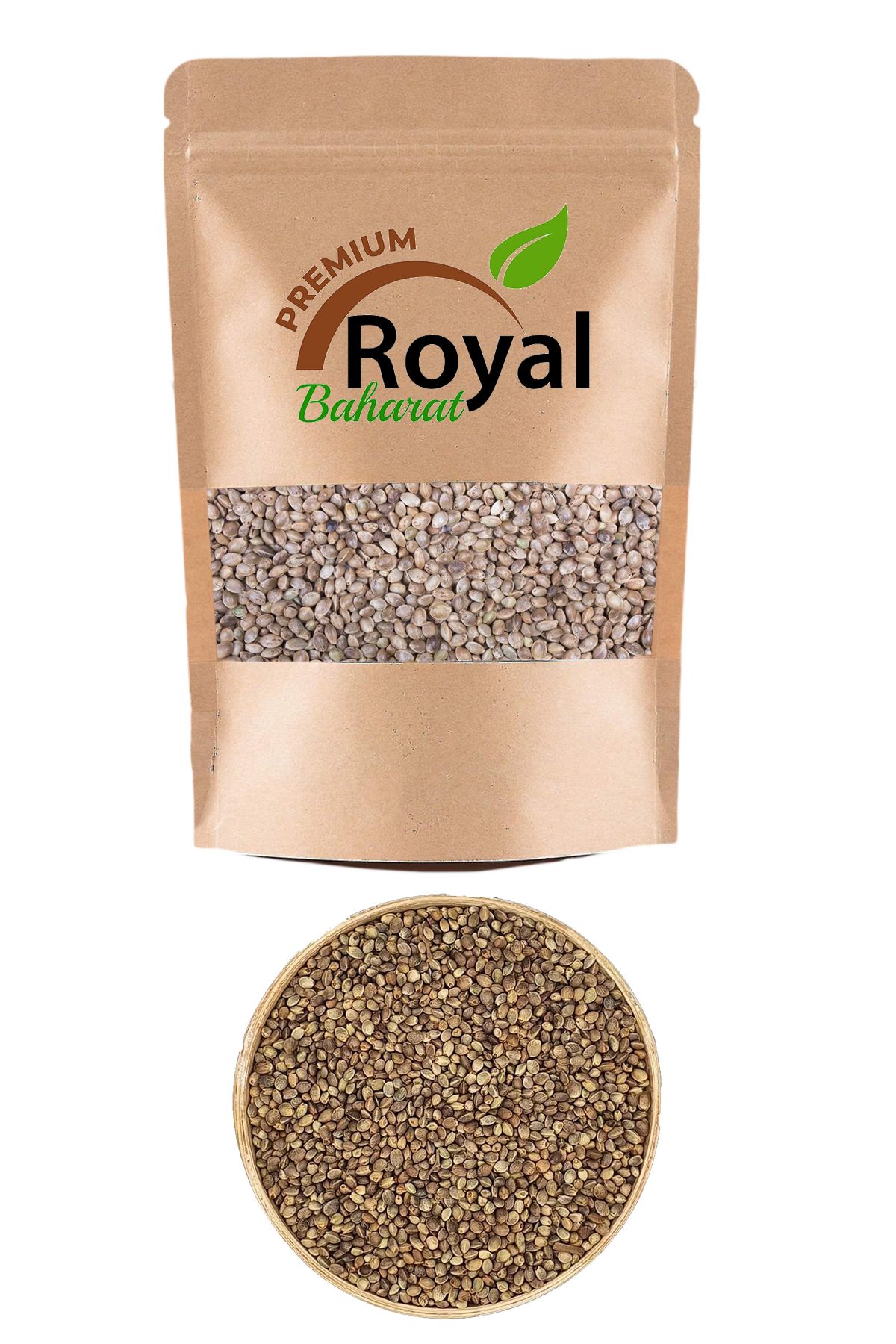 ROYAL BAHARAT Kendir Tohumu Çedene Deluxe Seri Organik Lezzetli 250 Gr