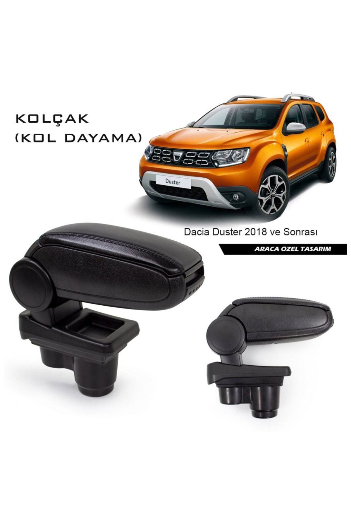 Niken Araca Özel Kol Dayama Kolçak Dacia Duster 2018 Sonrası ile uyumlu