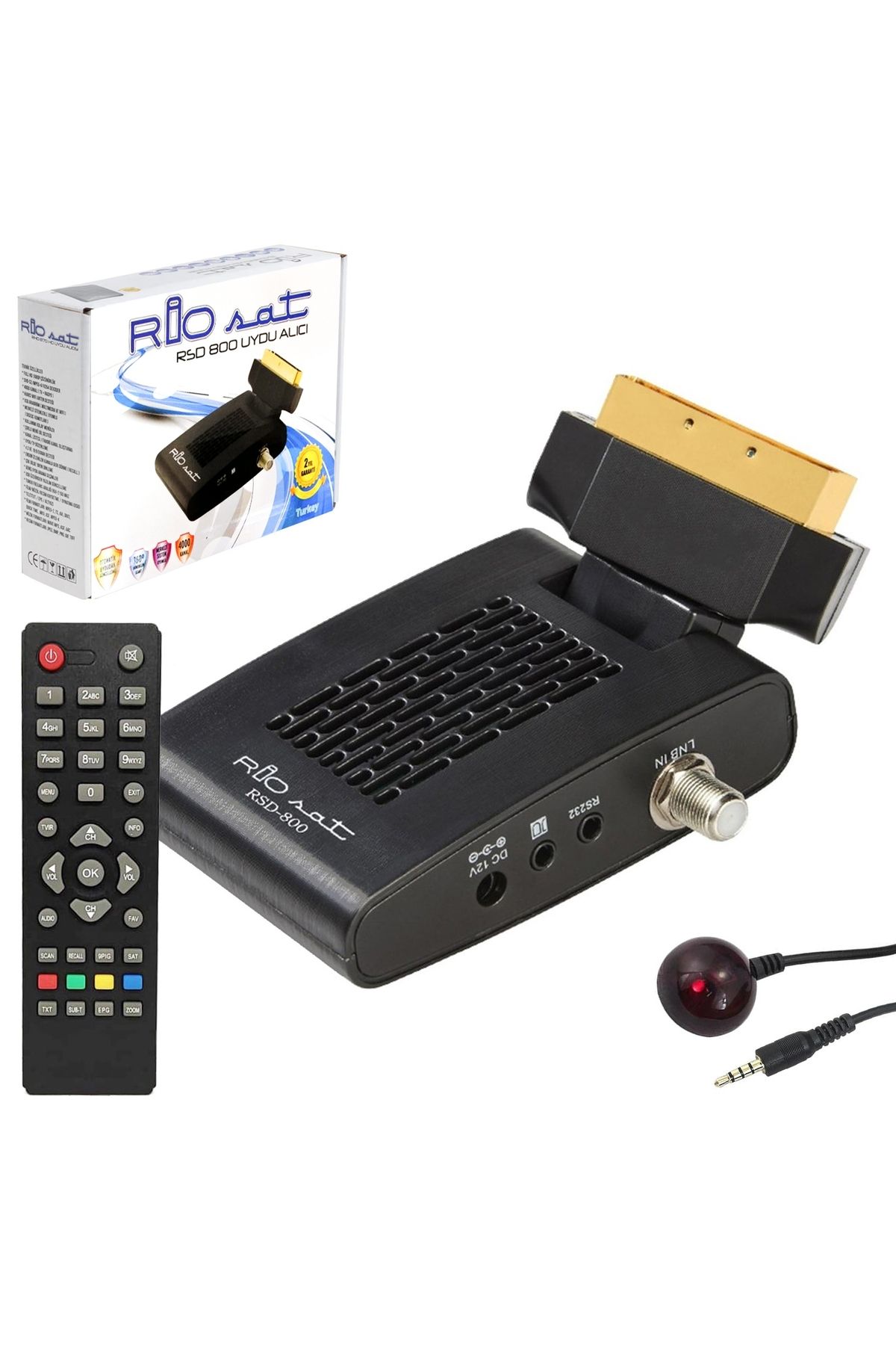 RIOSAT Rsd-800 Uydu Alıcı Sd Scart Mini Dijital Gold