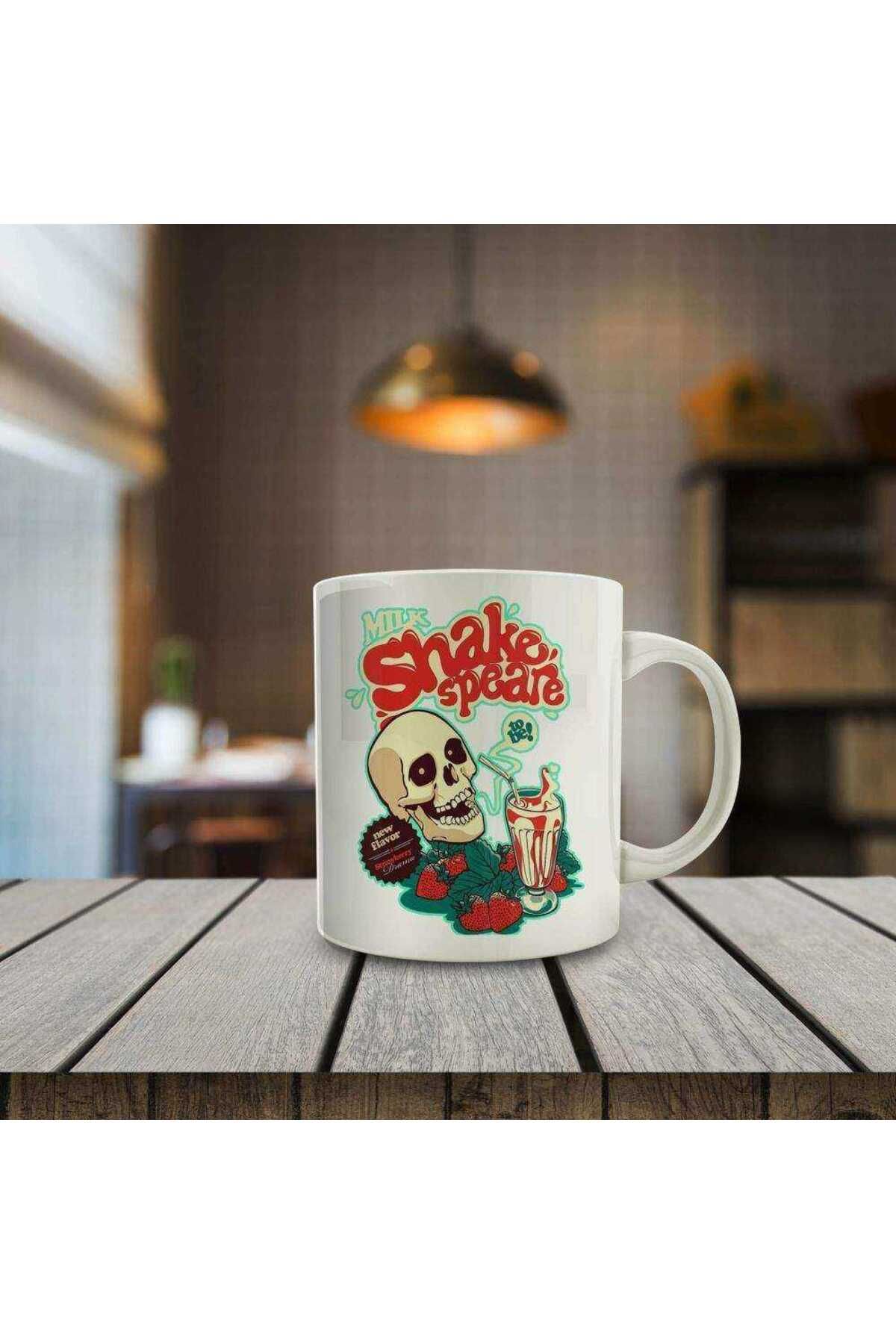Asilmeydan Milk Shakespeare - Skull Hediyelik Kupa Bardak