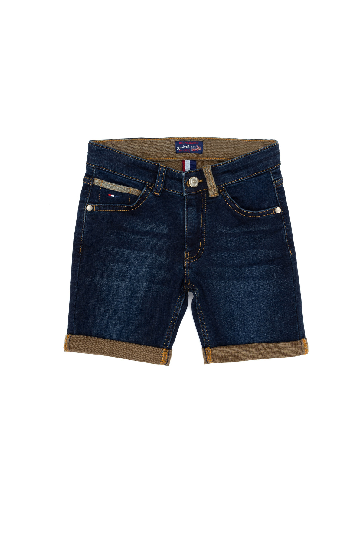 شلوارک جین پسرانه آبی روشن یو اس پولو کد :(50265402-DN0021) U.S. Polo Assn.