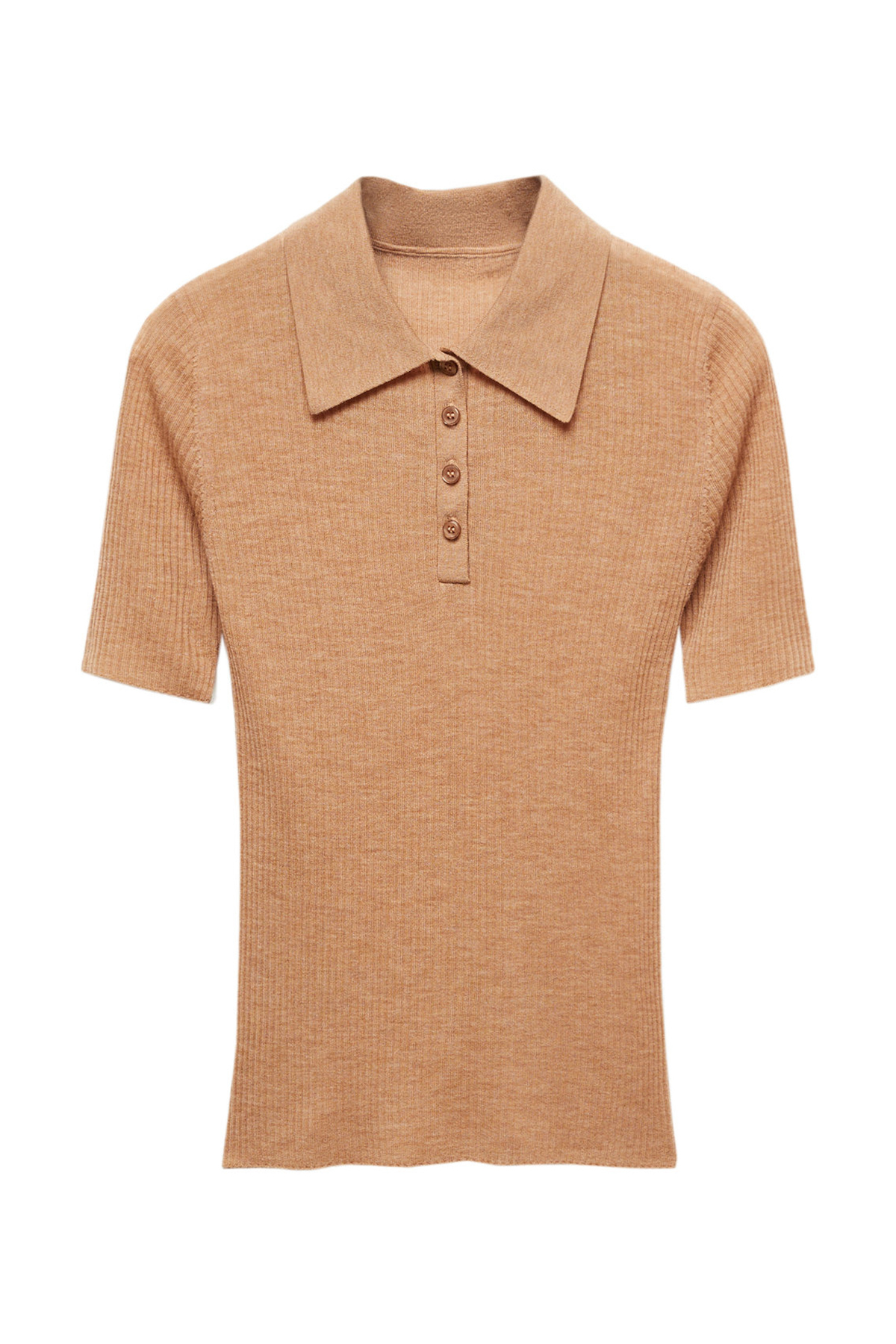 بافت و پلیور زنانه قهوه ای منگوMANGO | 57005810_1 اورجینال - تصویر 4