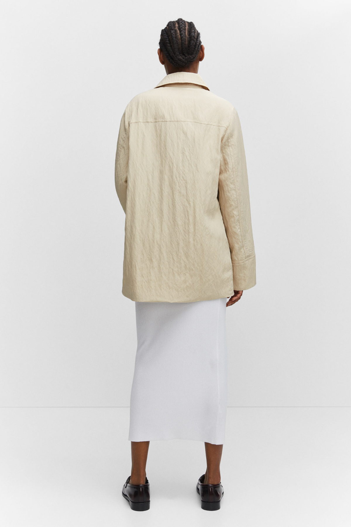 MANGO Woman-Fließende Jacke mit Taschen 8