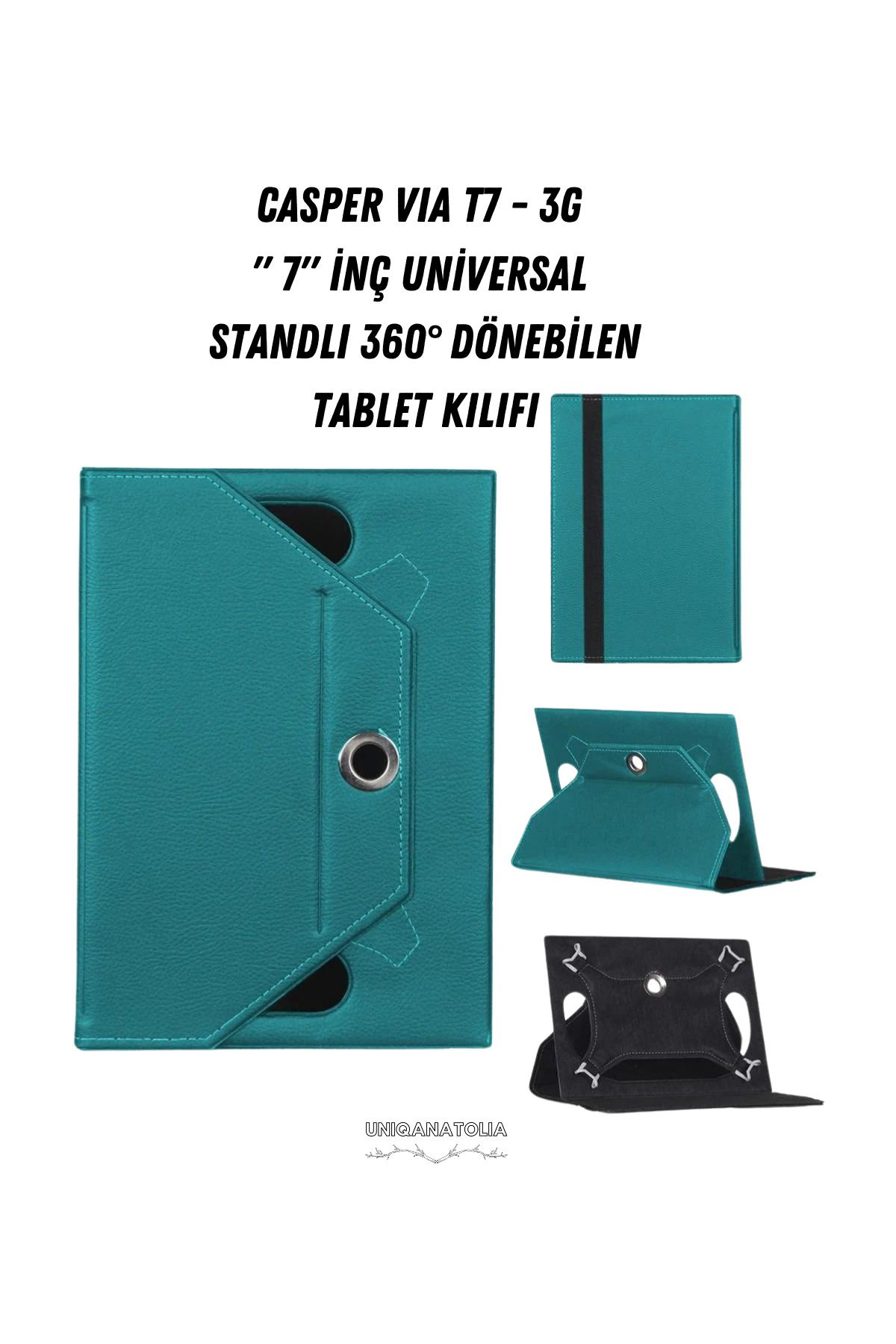 UniqAnatolia-Casper Via T7 - 3g - 7" Universal Stand 360 °   Rotatable Tablet Case 1