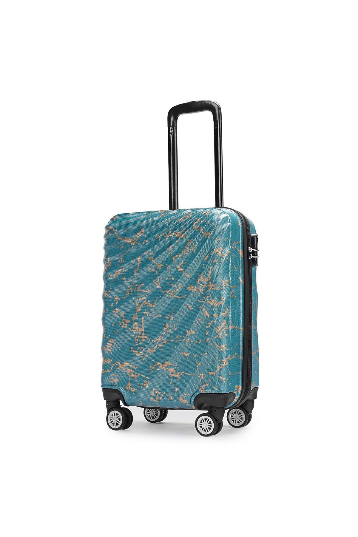 Wexta Wx-300 Mint Yeşili Baskılı Kabin (küçük ) Boy Valiz