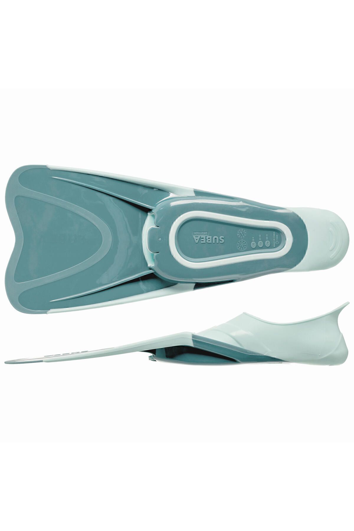 Decathlon Subea Kids Snorkeling Fins - Mint Green / Blue 500