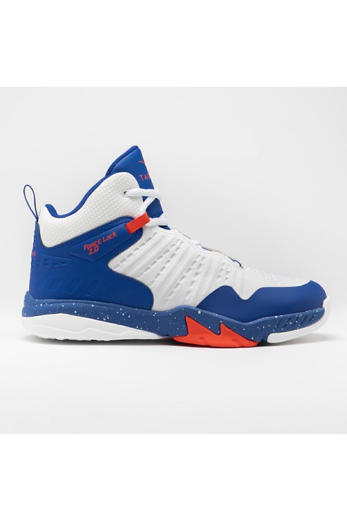 Decathlon Tarmak Kids Basketball Shoes White Blue Red Ss500h Trendyol