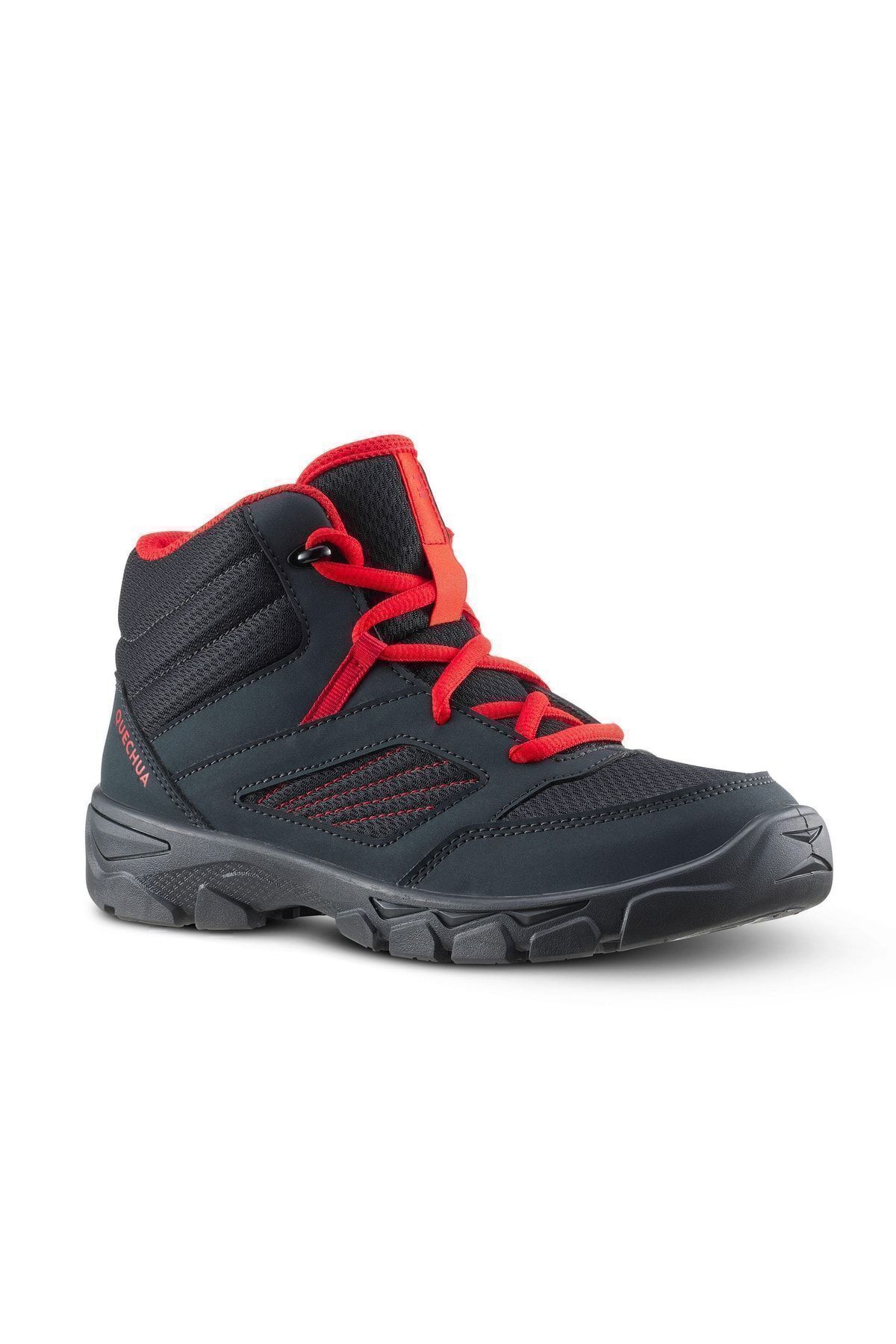 بوت Decathlon دکاتلون بلند بیرونی پسرانه Quechua کچوا - خاکستری تیره - 35 / 38 - Mh100 اورجینال - تصویر 4