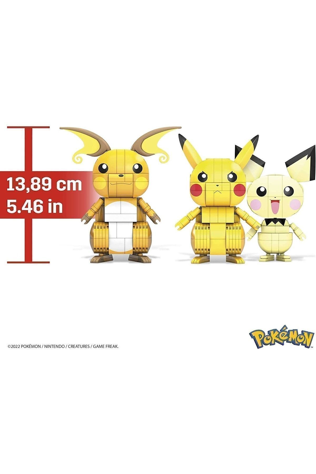 Mega Construx-Pokemon Pikachu Evolution Passing 3in1 Game Set 2