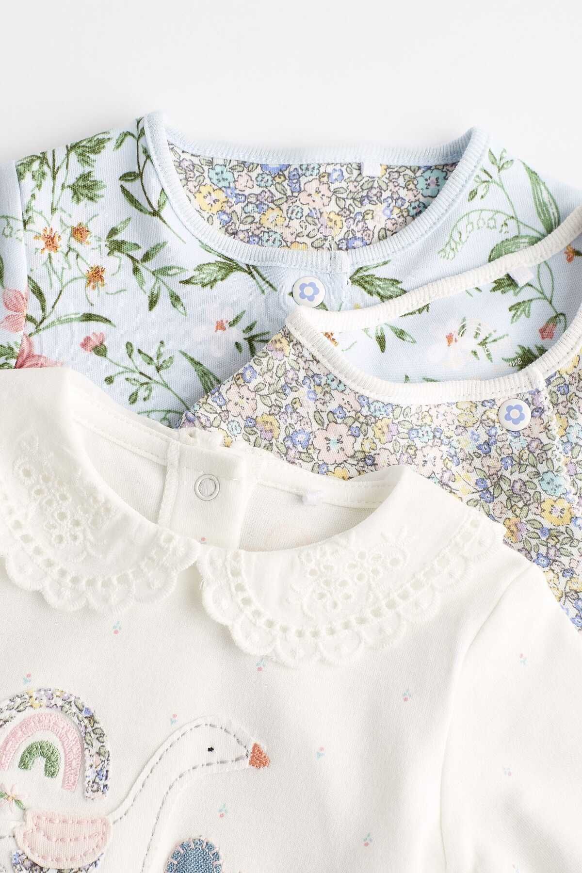 Next Baby-Soft Color Patterned 3-piece Jumpsuit Set 7