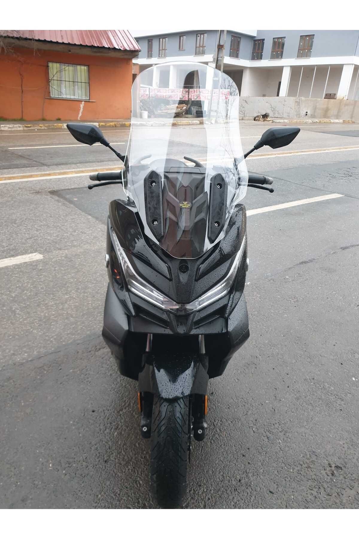 Voge SR4 Siperlik Ön Cam 2022-2025 Model 70cm Şeffaf Renkli 4mm UZUN CAM