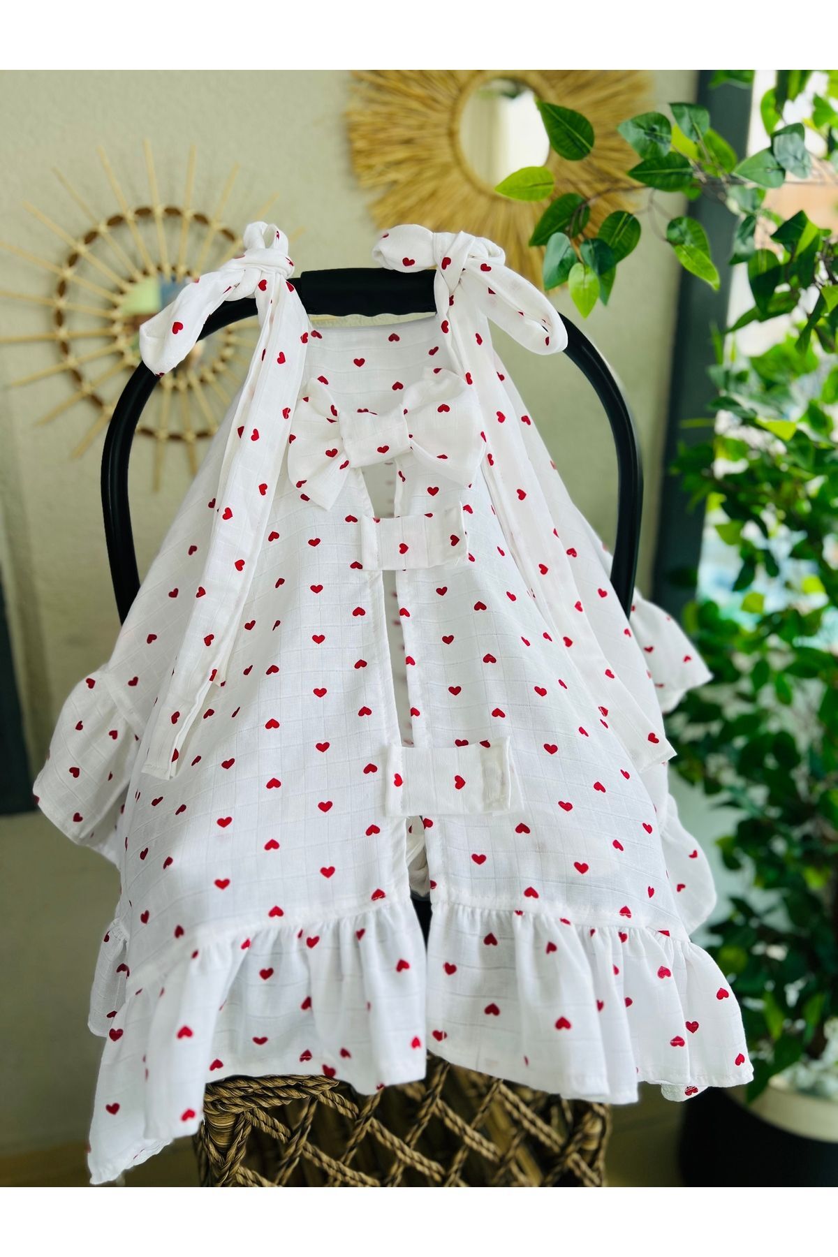 eyma home %100 pamuk tek kat muslin puset örtüsü fotoğrafı 4 (önizleme)