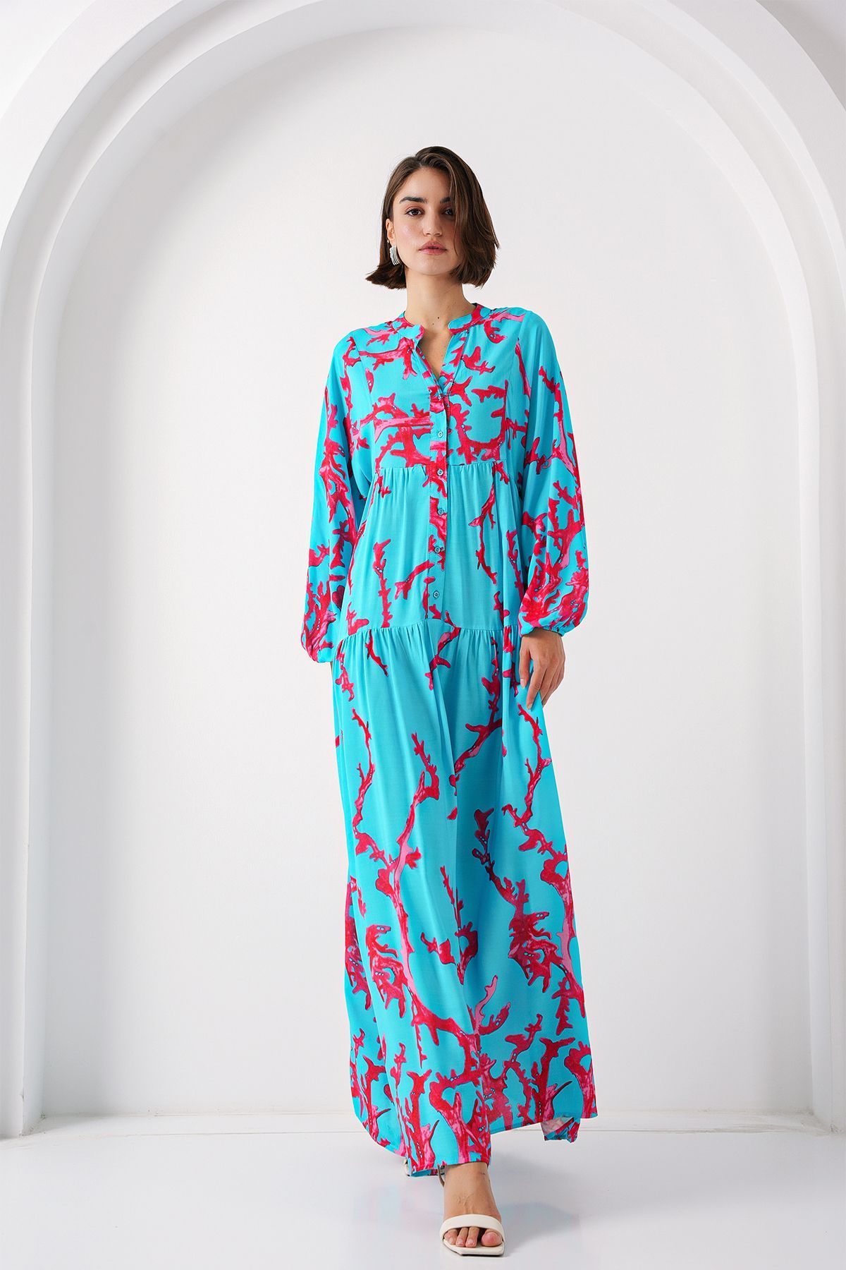 Bigdart-Rochie cu modele autentice Ice Blue 2423 2