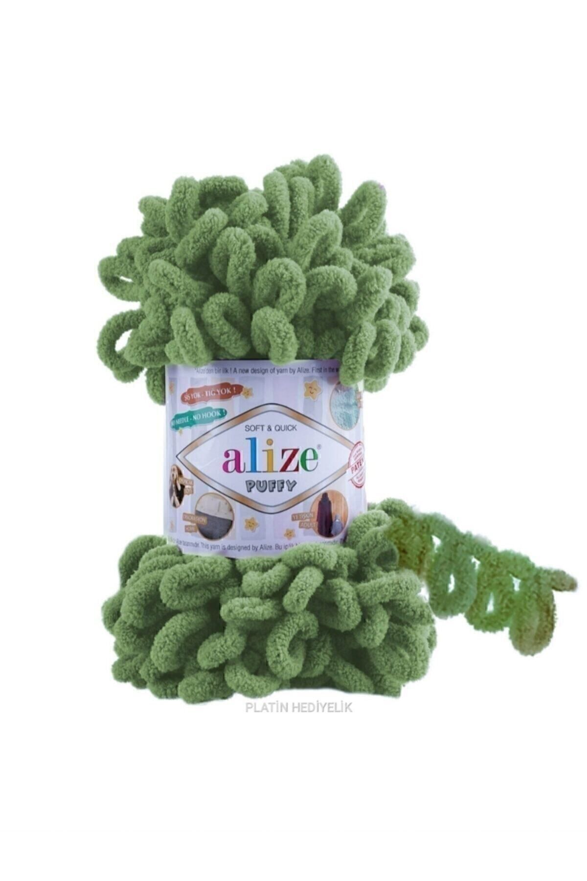 ( 5 Pieces ) 485 Green Hand Knitting Yarns Snoozies Blanket Yarn Scarf Cardigan Mop Yarn