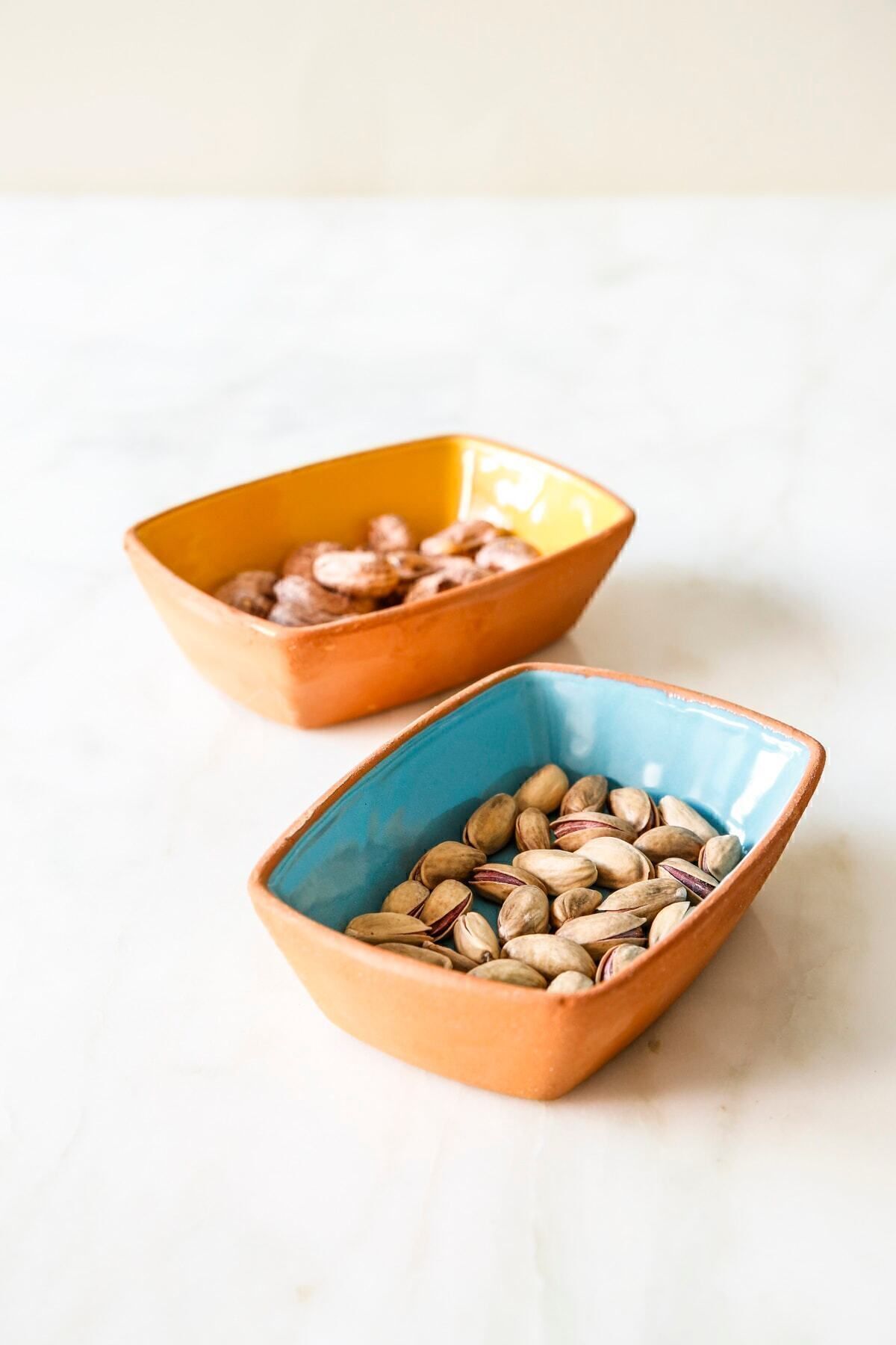 Arma House Karışık Renkli Çömlek 2li Kahvaltılık Ve Çerezlik Takımı 1