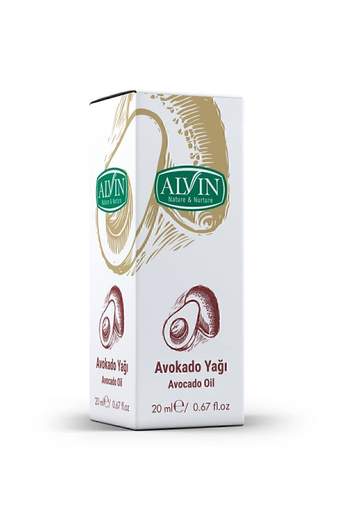Alvin-20 ml Natural Avocado Oil - Cold Pressed 2