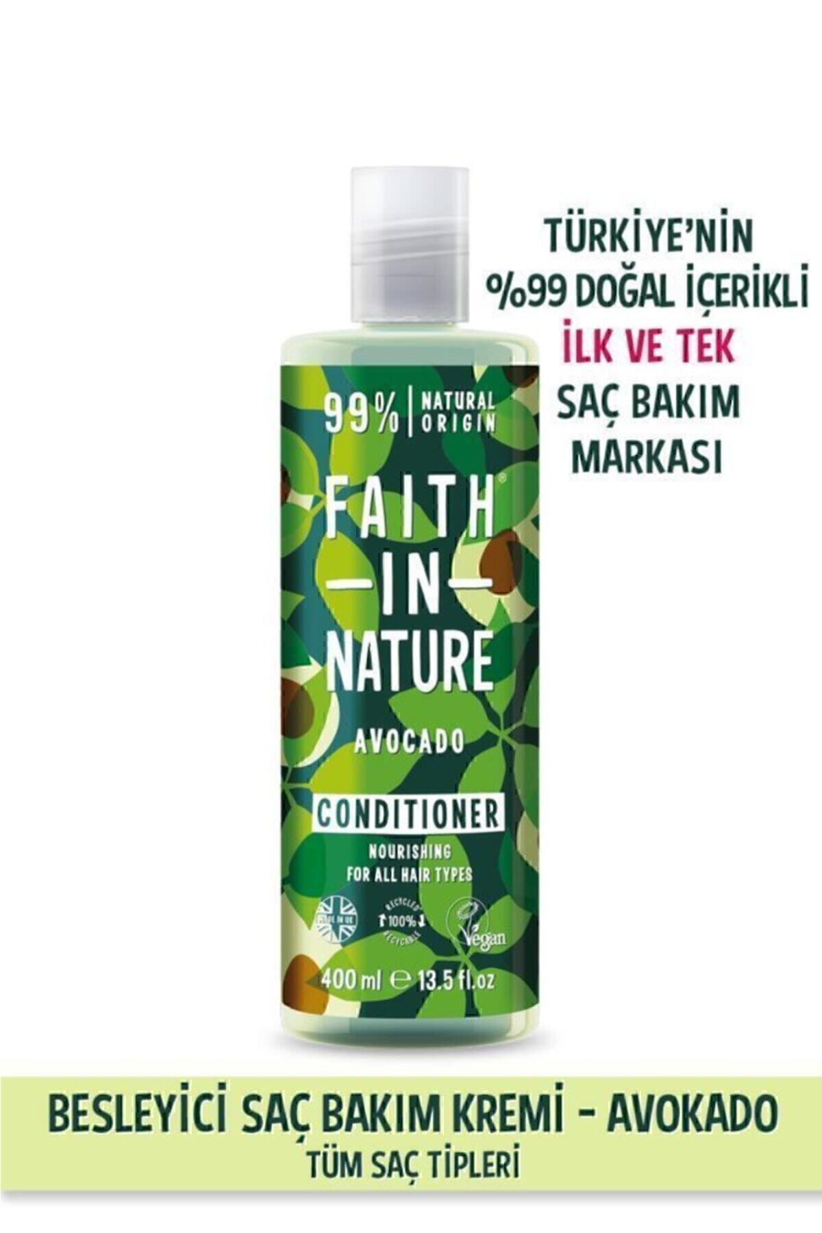 کرم مراقبت از موی 99% تغذیه کننده طبیعی آووکادو برای انواع مو Faith In Nature
