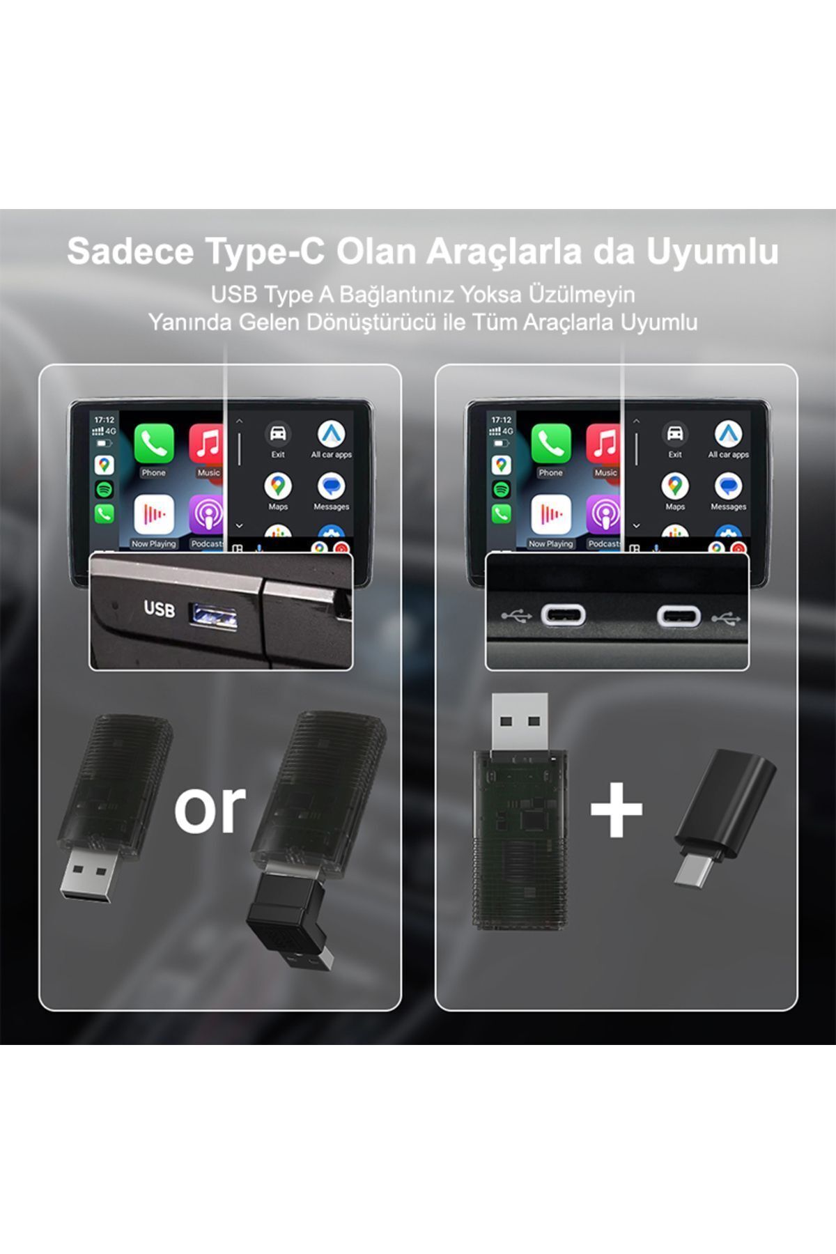 Ottocast-Mini 2in1 - Wireless Wireless Adapter for Android and Apple Devices 3
