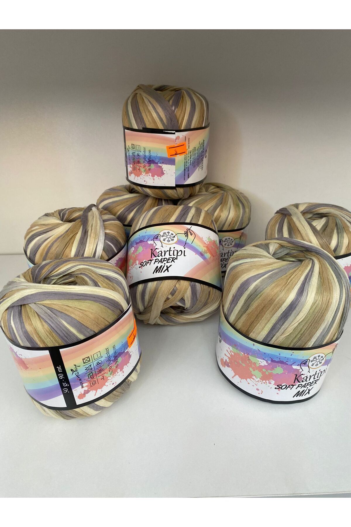 Safir Tuhafiye Yumuşak Rafya Ip, Doğal Rafya Ip, Çanta ipi,örgu İpi (NO ...