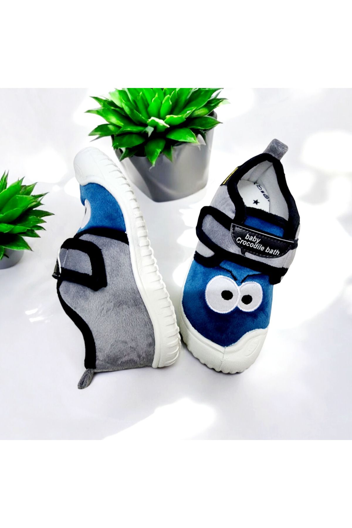 GEZER-Orthopedic Fun Soft Velcro Eye Nursery - Νηπιαγωγείο και παπούτσι για το σπίτι 3