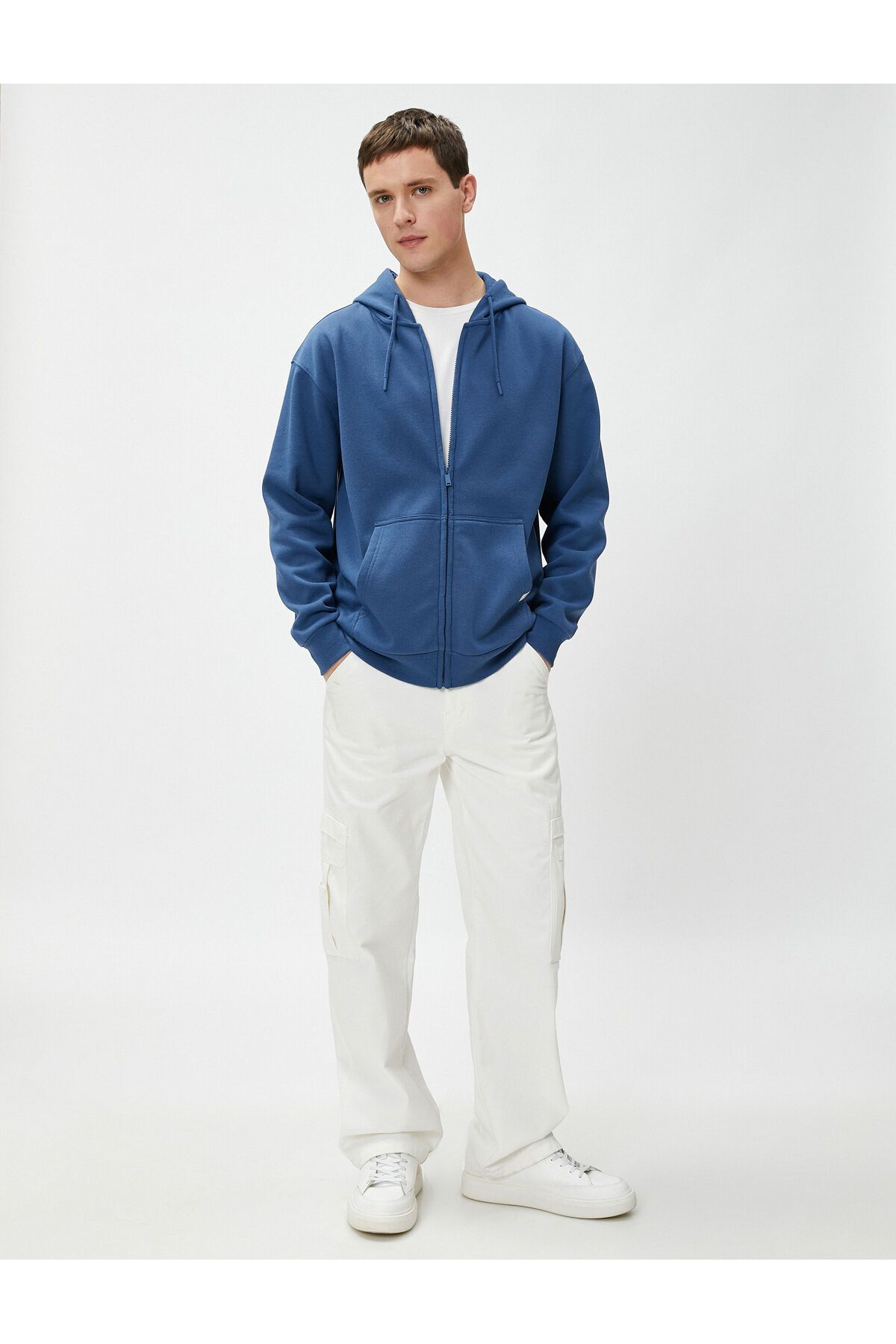 سویشرت مردانه آبی کوتون | SS0000000037576 اورجینال - تصویر 2