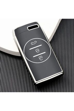 AYZ GARAGE Chery Tiggo 7 Pro Tpu Malzeme Siyah Anahtar Kılıfı