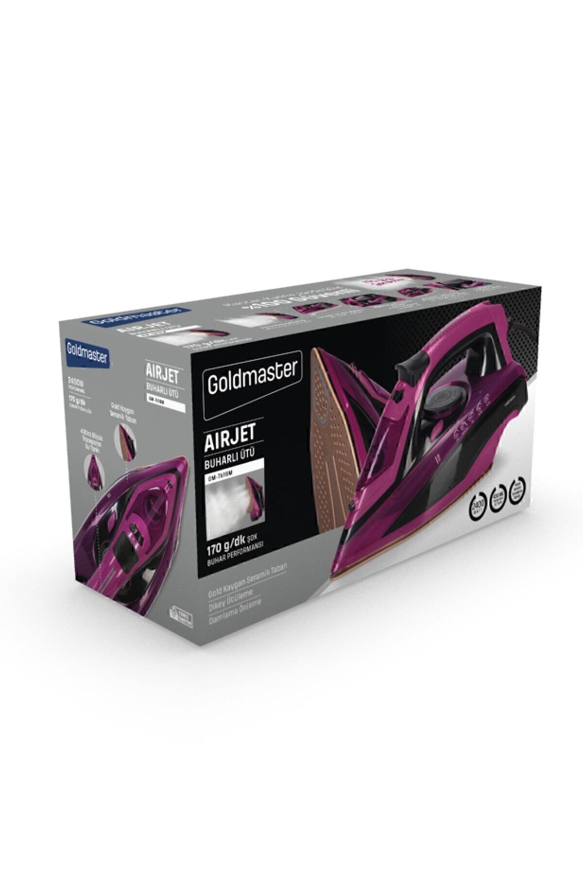 Aırjet 2400 Watt Seramik Tabanlı Geniş Su Tanklı 170 Gr Etkili Şok Buharlı Ütü 9