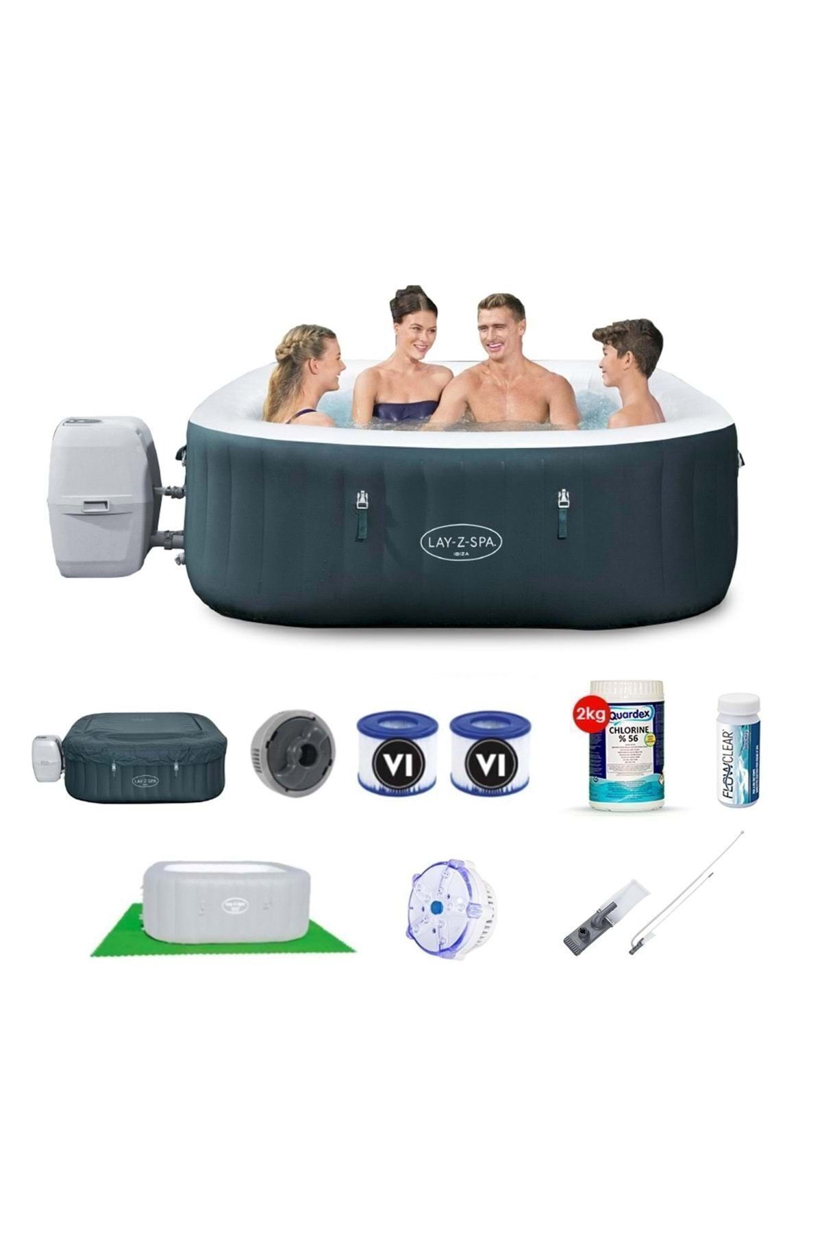 BESTWAY Lay z spa Deluxe Jakuzi Ibiza AirJet Set BW912 60015