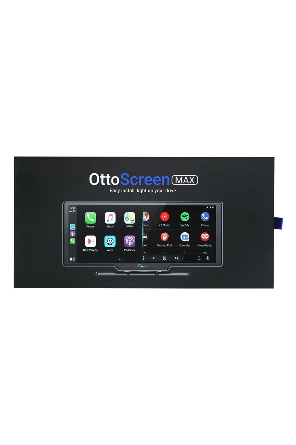 Ottocast-10" Portable Apple CarPlay & Android Auto, Torpedo Top Vehicle Multimedia with Front & Rear Camera 6