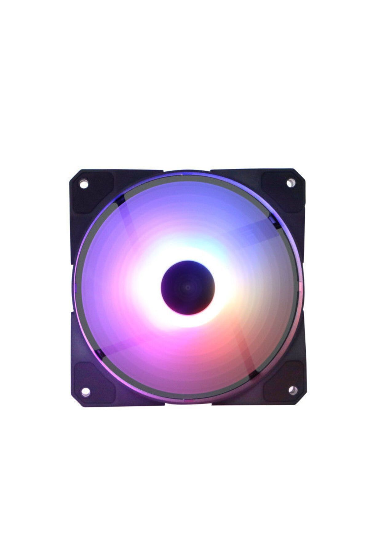 12cm FRGB LED, 4Pin Molex, 39 CFM, 1200 RPM, Güçlü Soğutma, Sessiz, Siyah Kasa Fanı DKCCF125F 3