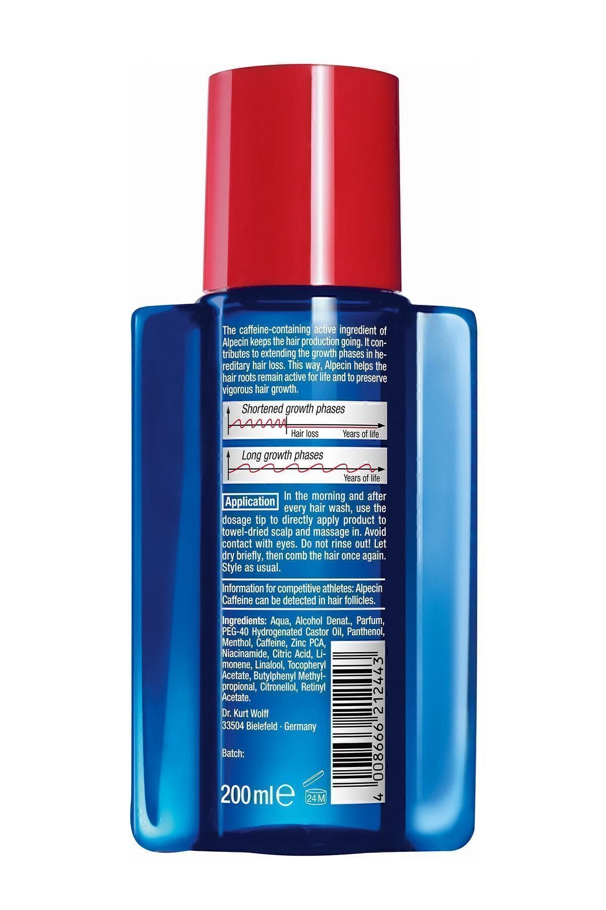 ALPECİN-200 ml Caffeine Liquid-Anti-Spill Lotion 3