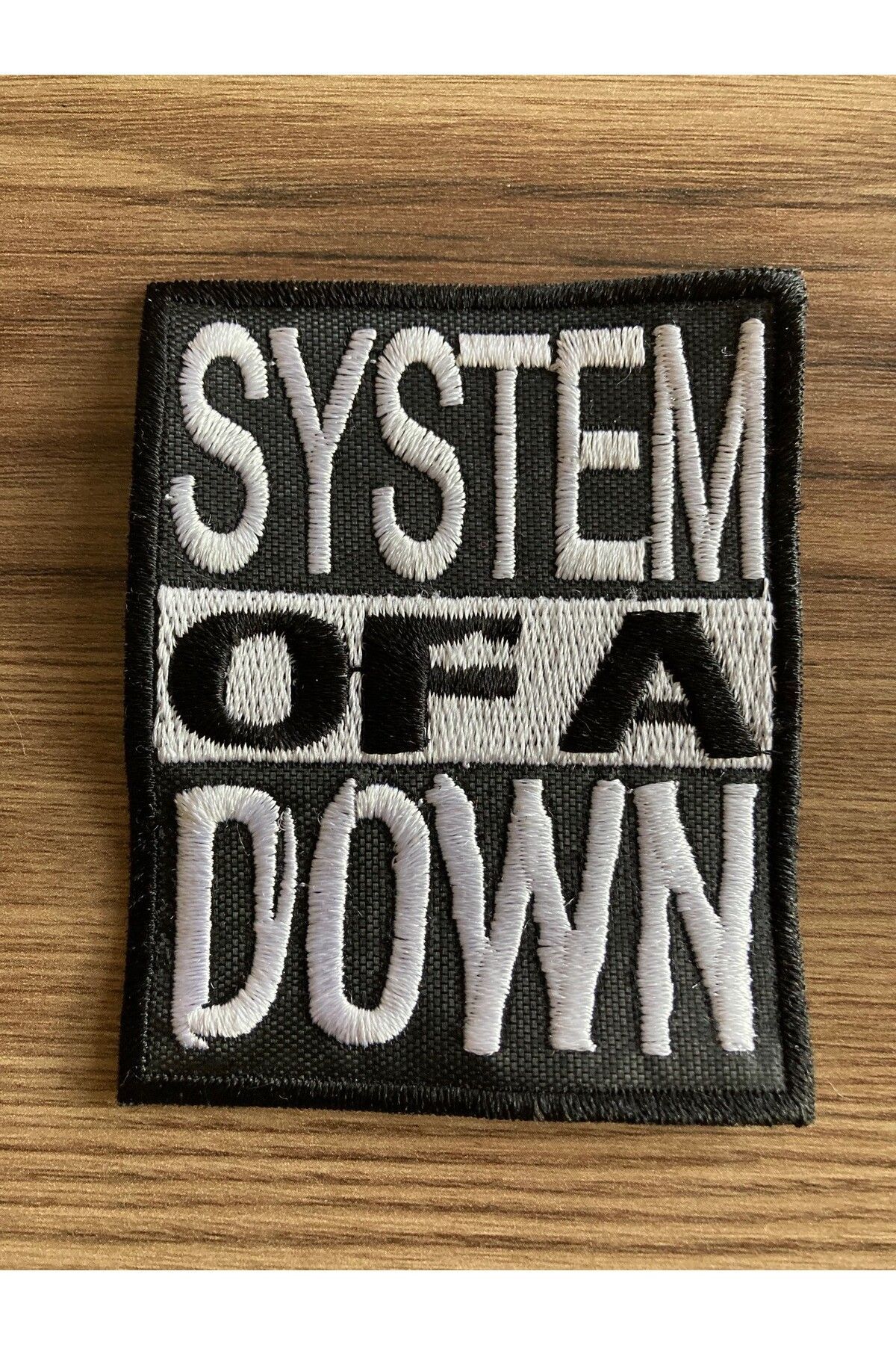 StüdyoÜmitTişört-System of a Down,Soad Music Band Logo Patch,Peach,Mix and Jeans Patch 1