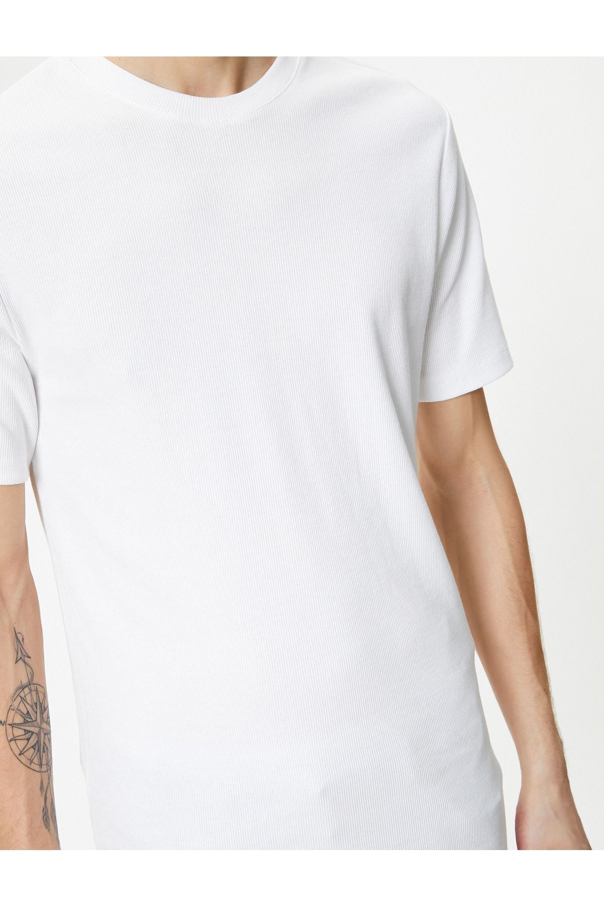 تیشرت مردانه سفید کوتون | SS0000000035824 اورجینال - تصویر 5