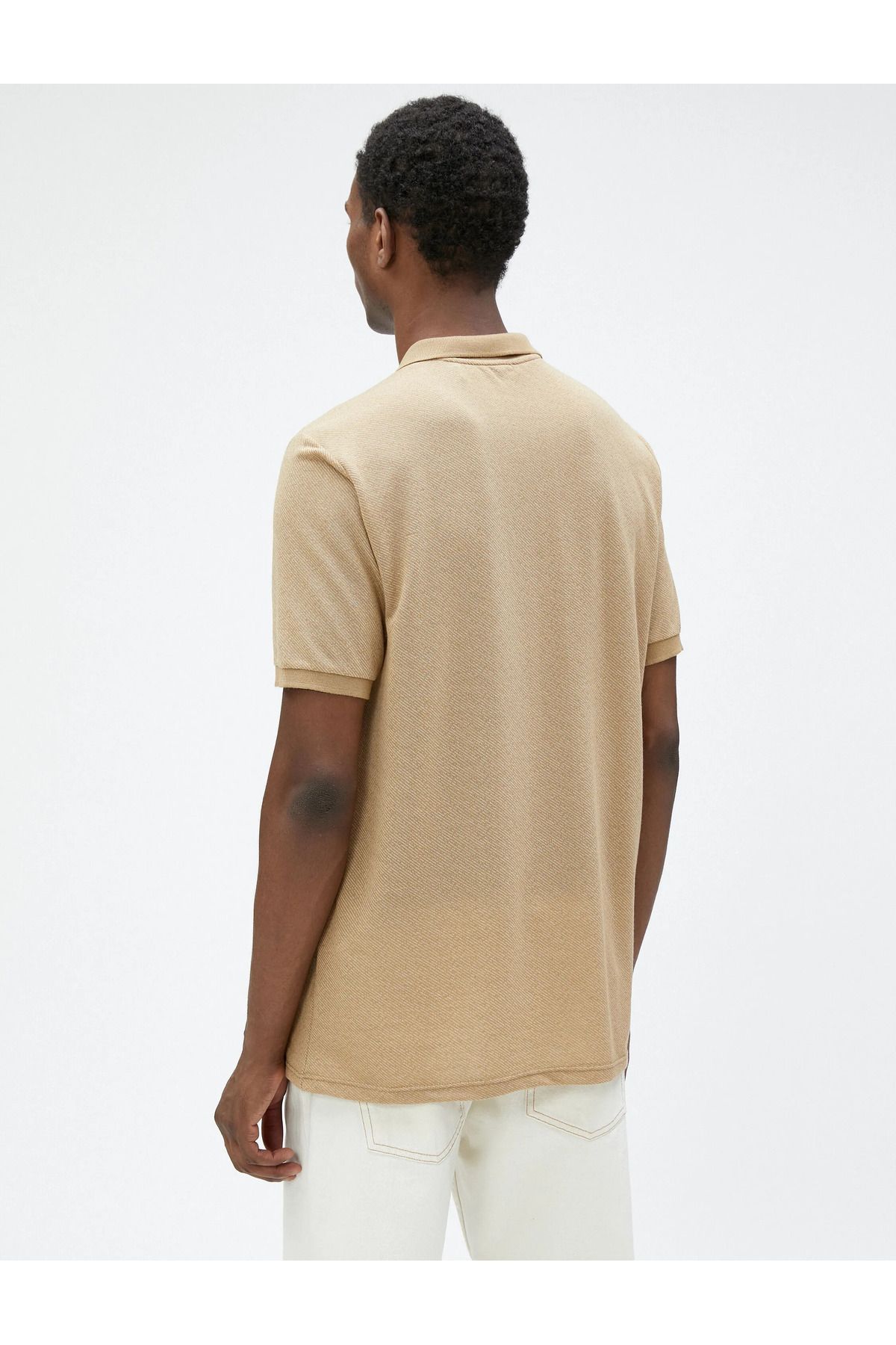 تیشرت مردانه قهوه ای کوتون | SS0000000032112 اورجینال - تصویر 4