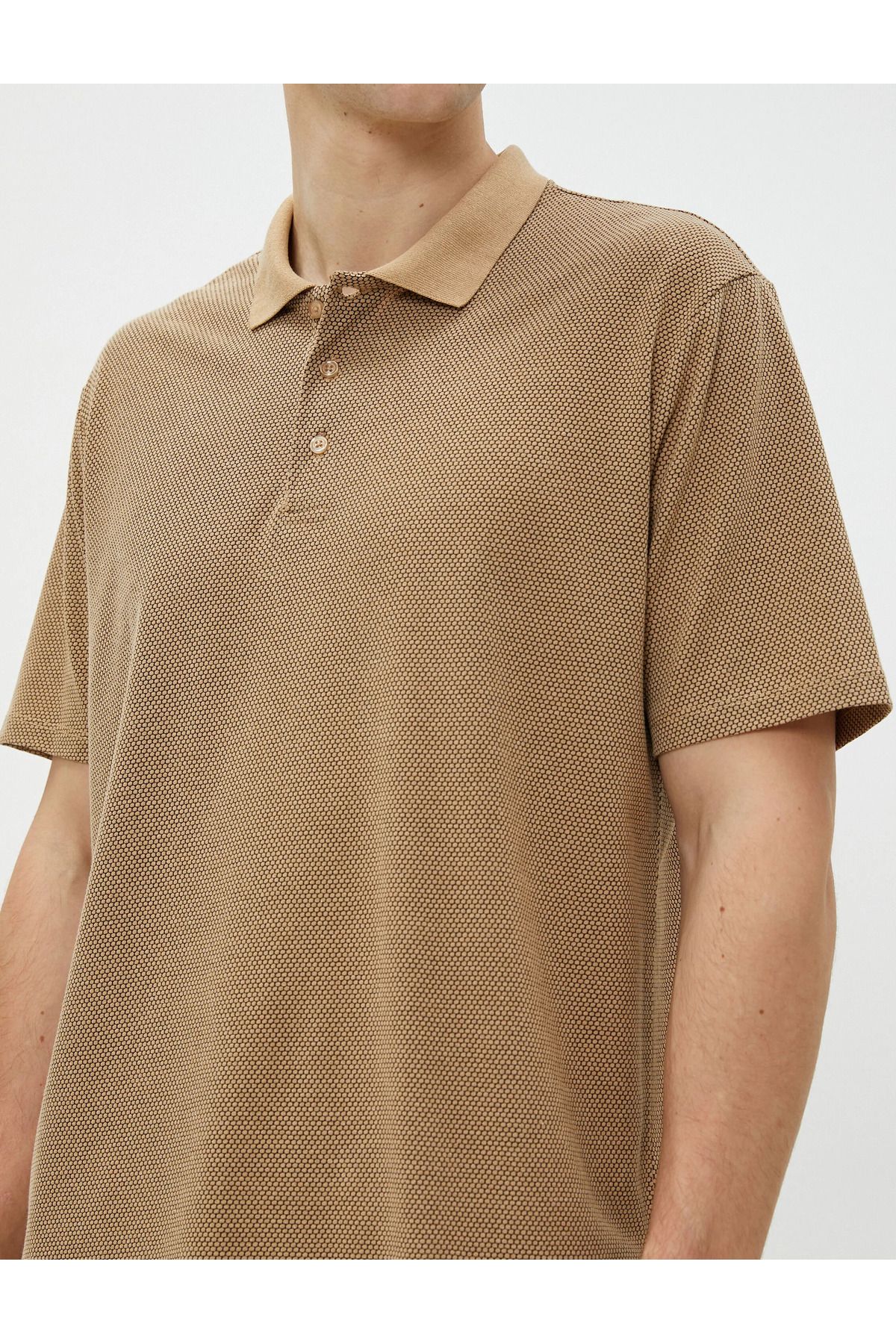 تیشرت مردانه بژ کوتون | SS0000000032116 اورجینال - تصویر 5