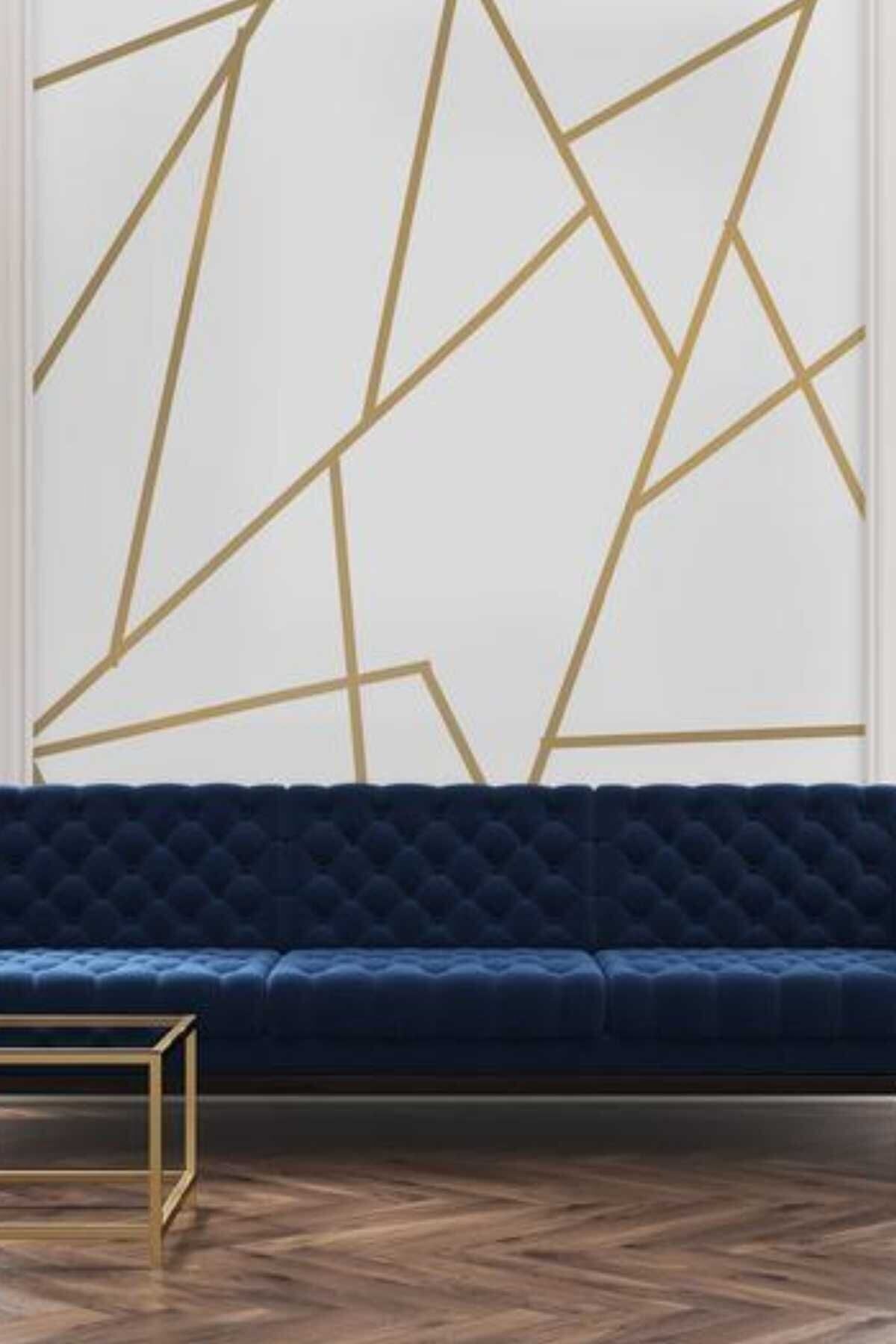 Gold Ribbon Decor Tape Wall Sticker