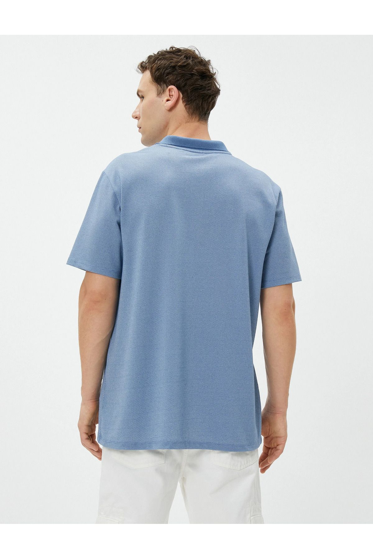 تیشرت مردانه آبی کوتون | SS0000000032116 اورجینال - تصویر 4