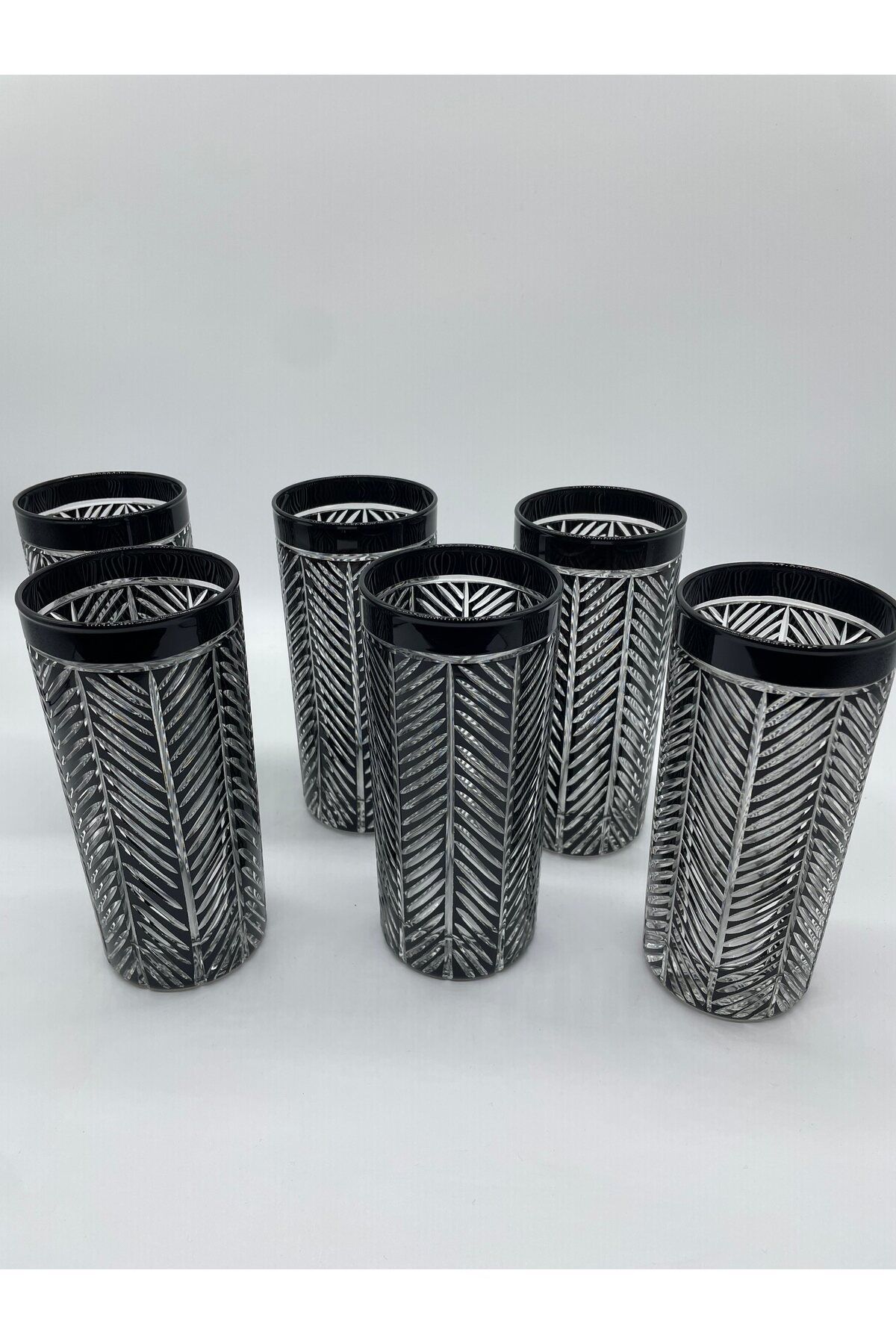 CS Home Design-Palm Tree Patterned Black Soft Drink Cup 2