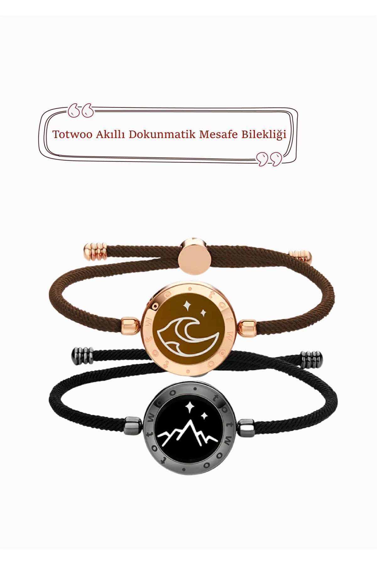 Mesafe Bilekliği - Akıllı Dokunmatik Sevgililer Bilekliği